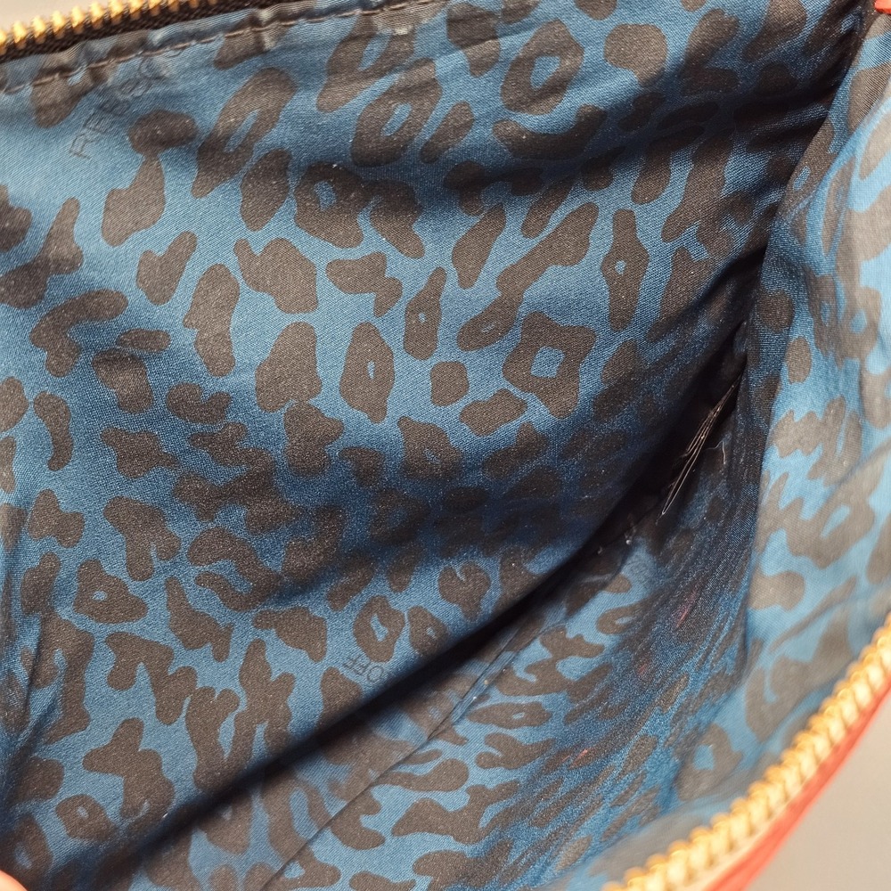 Rebecca Minkoff Monogram "D" Jody Pouch Red Leather Size Medium - Picture 8 of 11